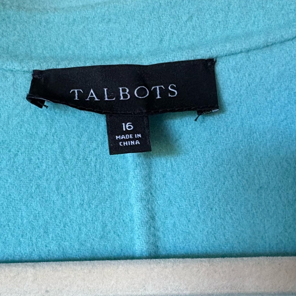 Talbots Turquoise Wool Jacket - Picture 2 of 4